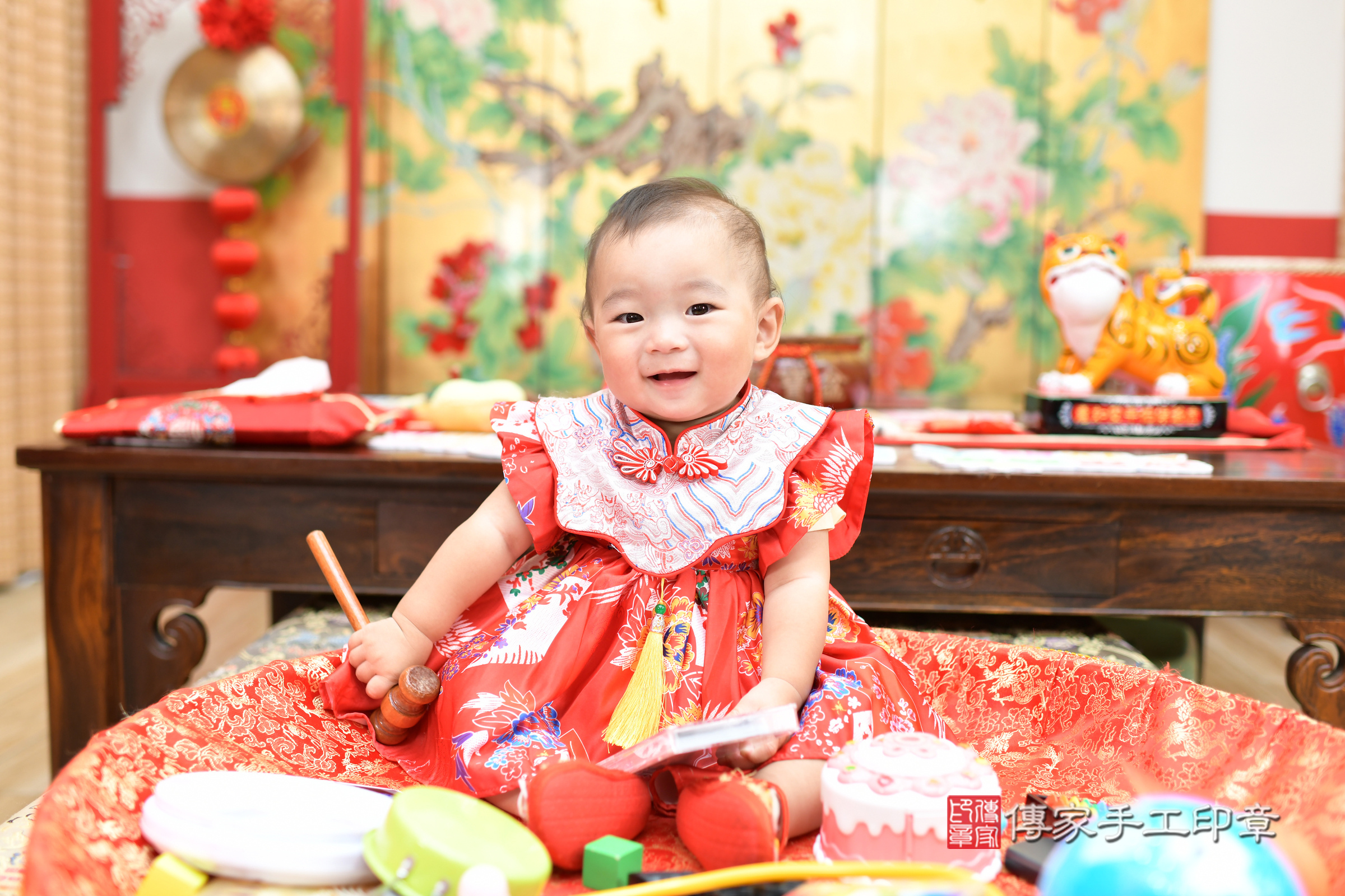 桐桐寶寶抓周，小孩古裝禮服照。地點：傳家「台北店」古禮會場，照片3