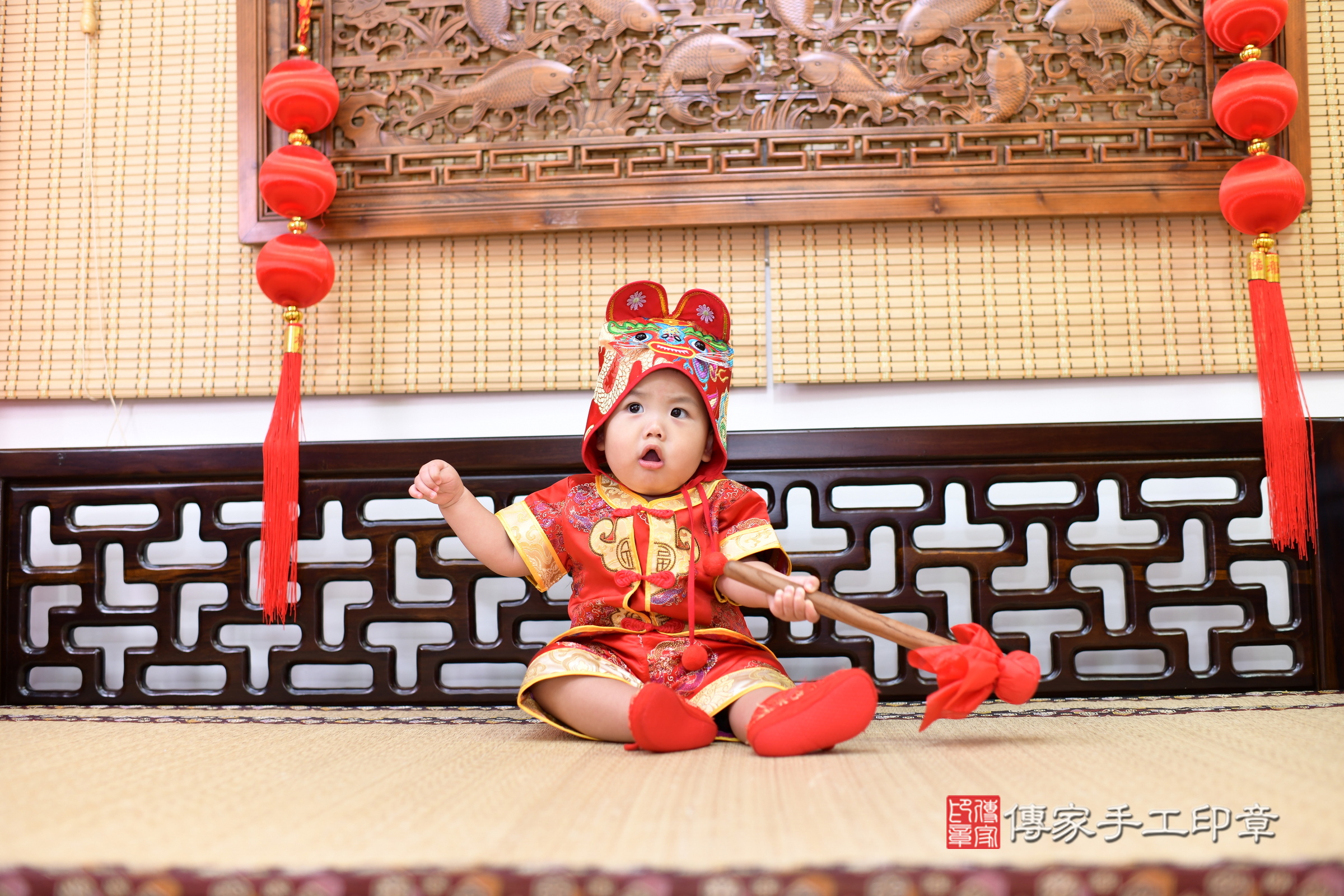 翔翔寶寶抓周，小孩古裝禮服照。地點：傳家「台南店」古禮會場，照片4