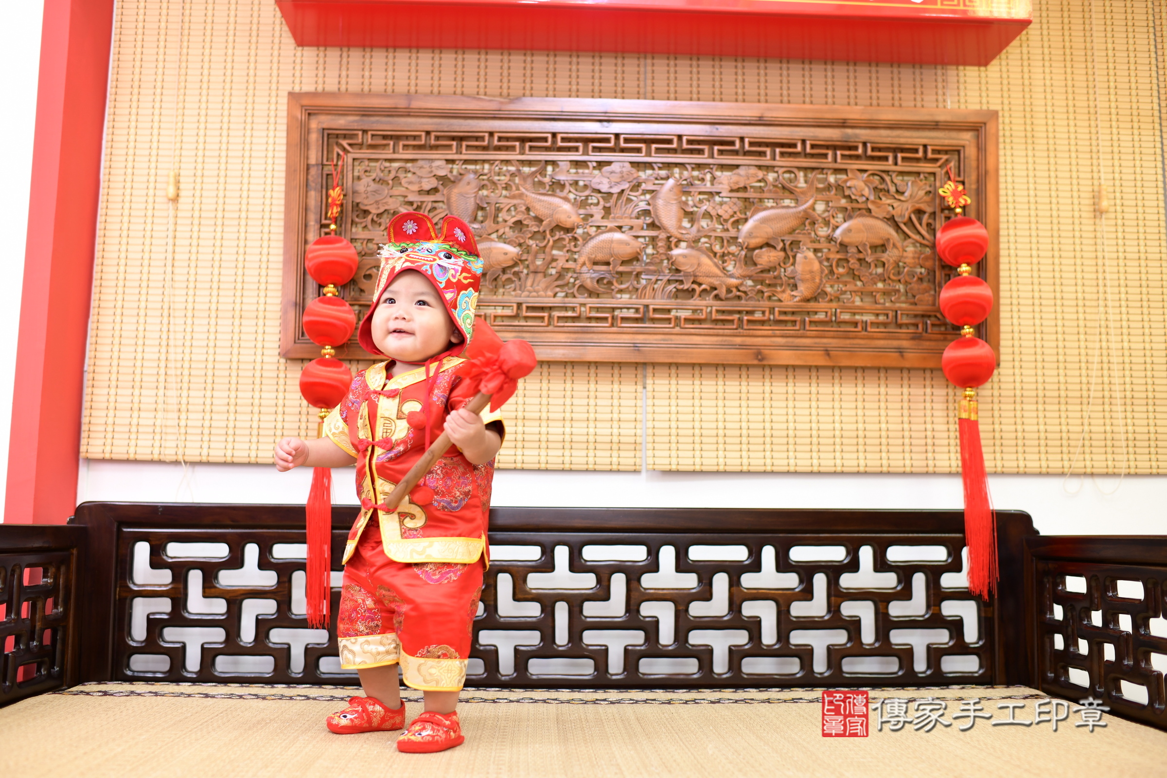 翔翔寶寶抓周，小孩古裝禮服照。地點：傳家「台南店」古禮會場，照片3