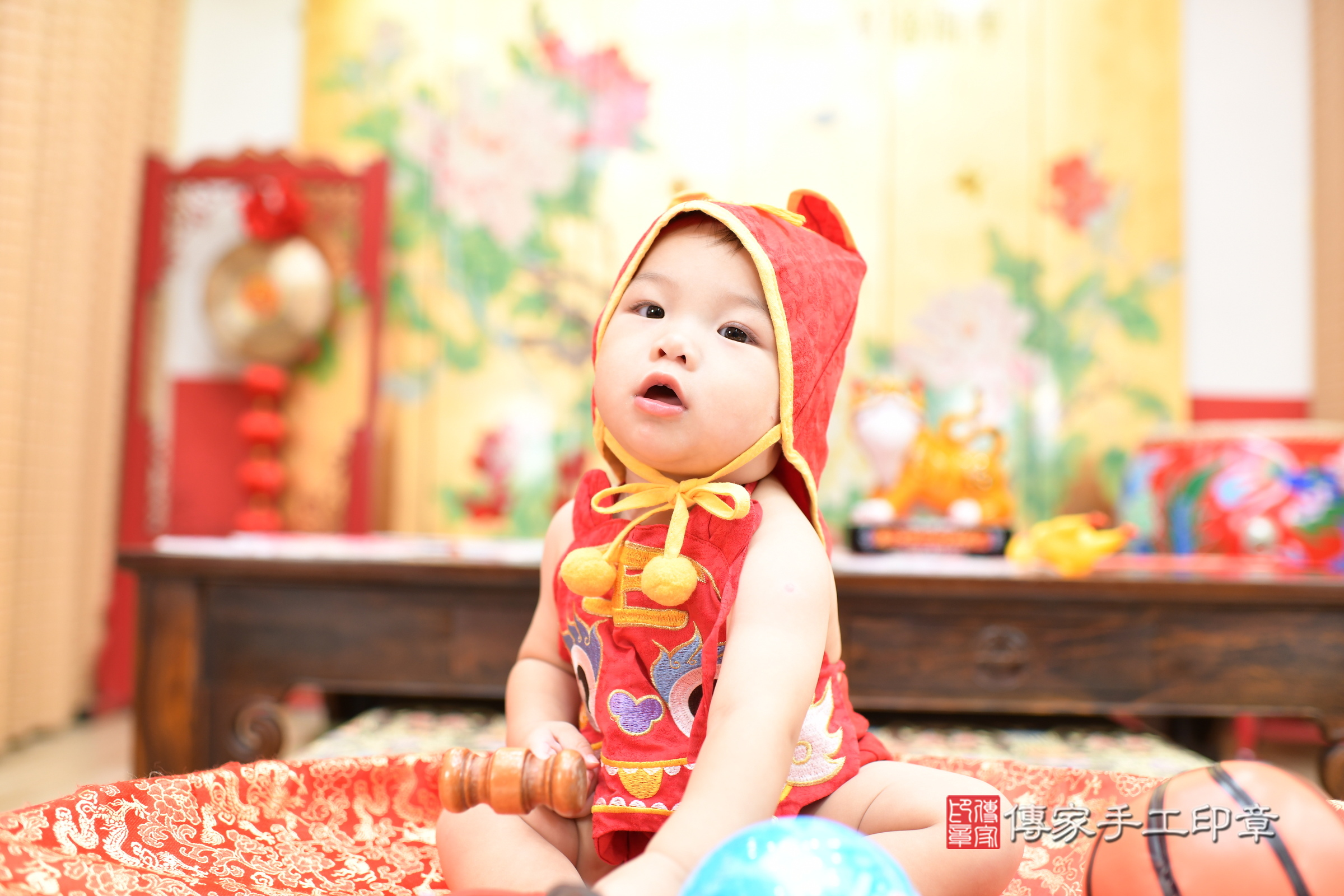 諾諾寶寶抓周，小孩古裝禮服照。地點：傳家「台北店」古禮會場，照片2