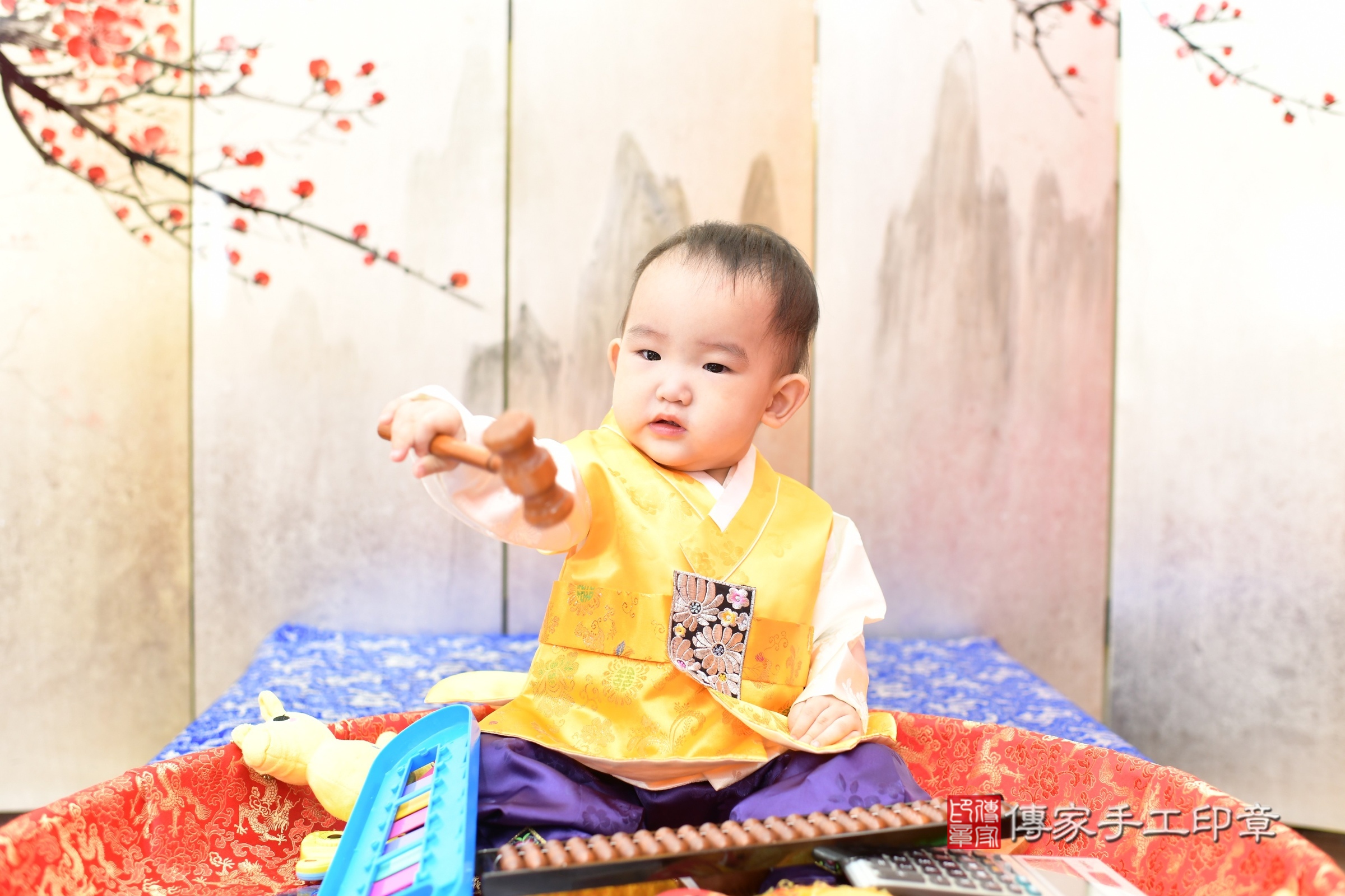小迪寶寶抓周，小孩古裝禮服照。地點：傳家「新北店」古禮會場，照片3