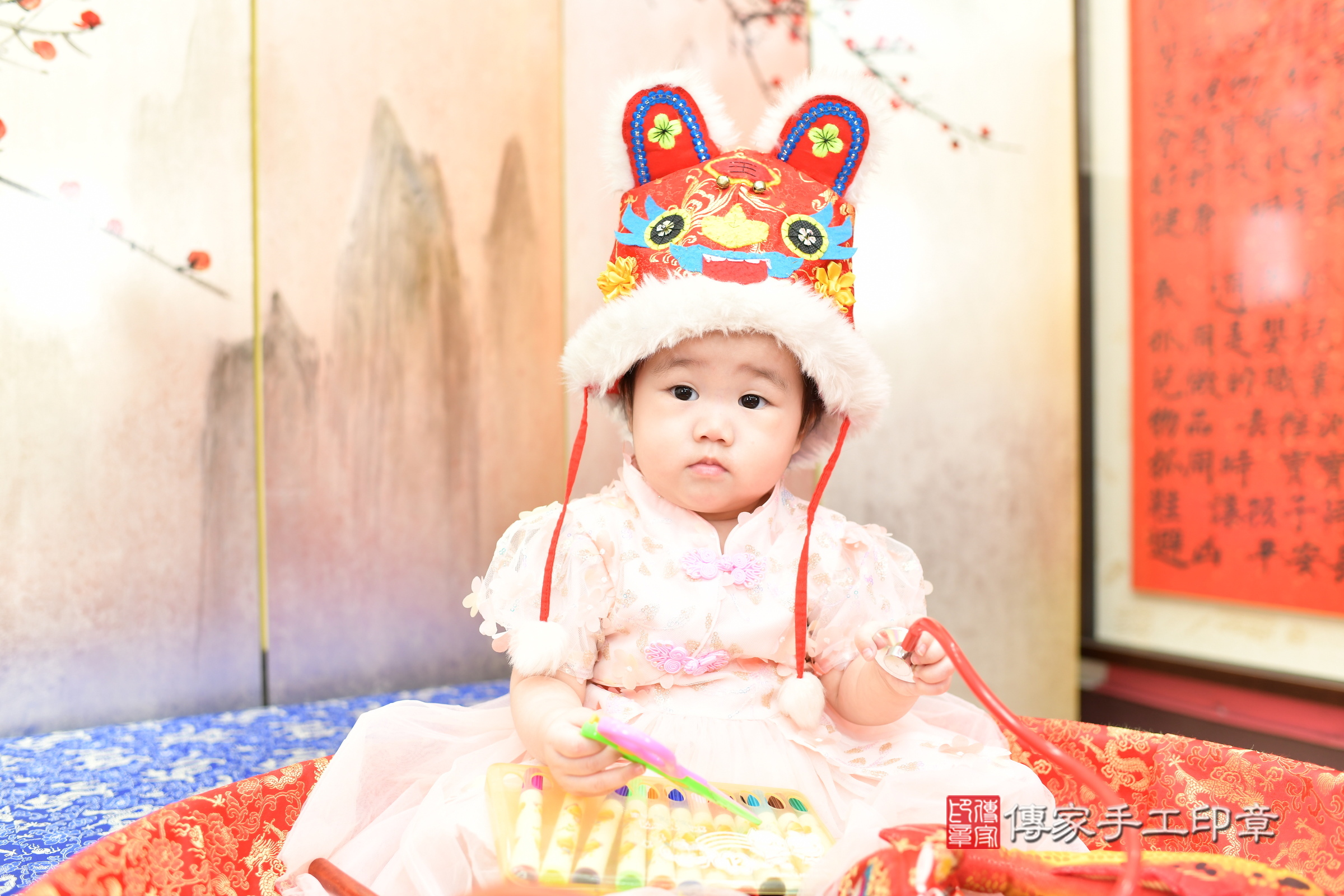 晞晞寶寶抓周，小孩古裝禮服照。地點：傳家「新北店」古禮會場，照片3