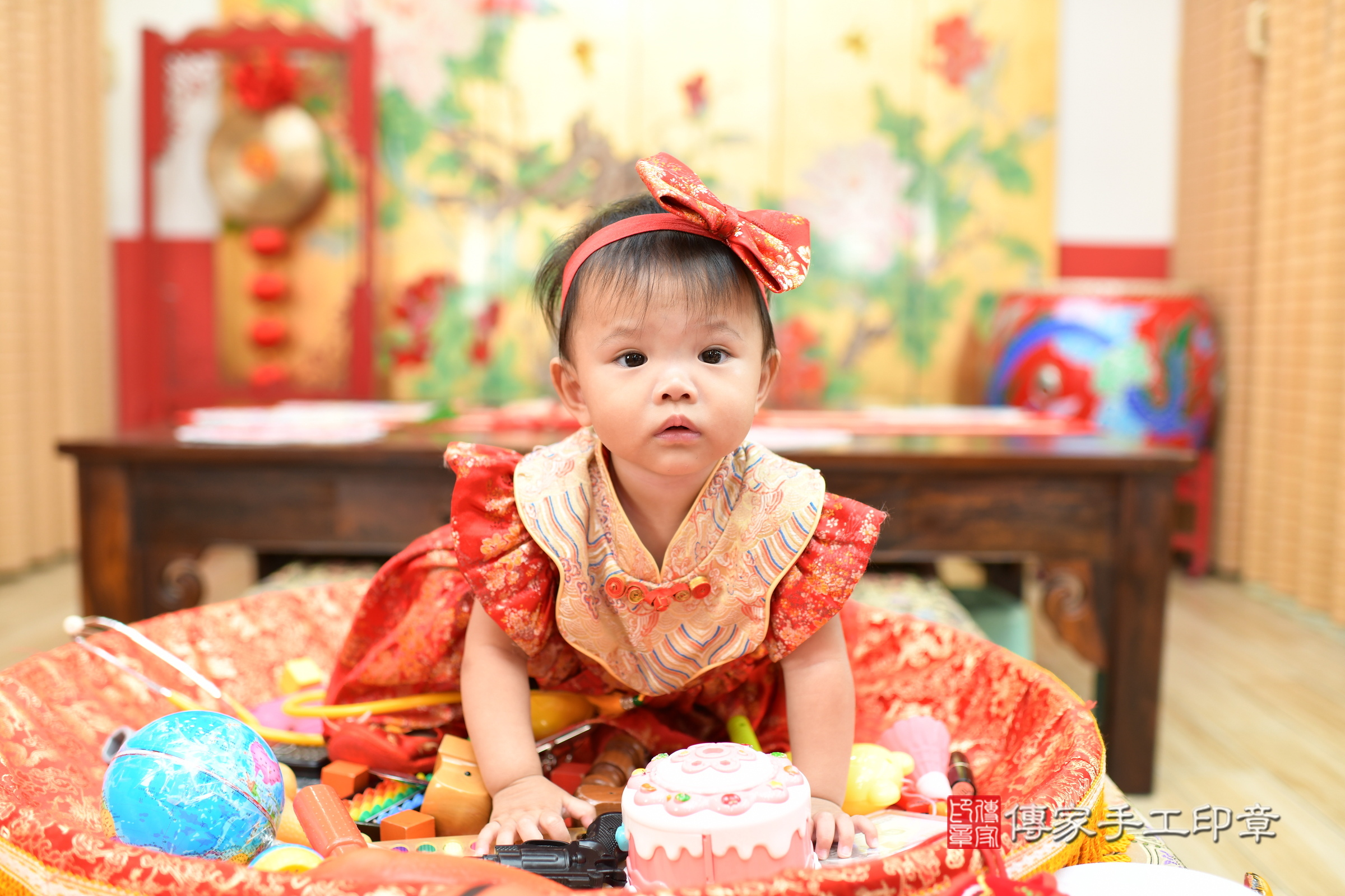 宣宣寶寶抓周，小孩古裝禮服照。地點：傳家「台北店」古禮會場，照片3