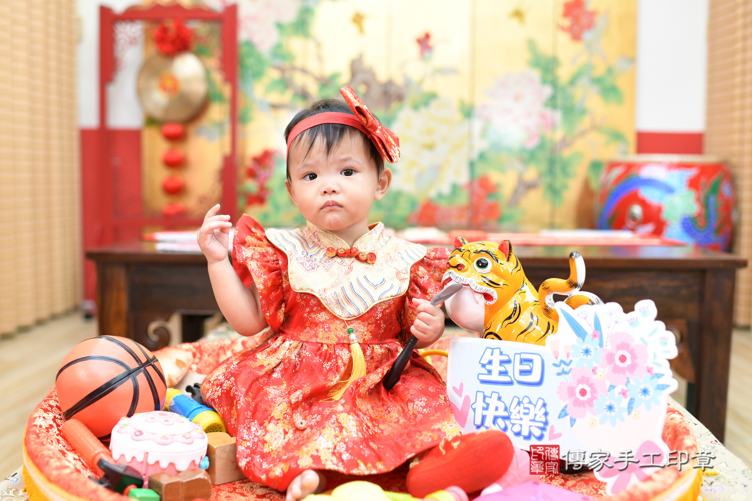宣宣寶寶抓周，小孩古裝禮服照。地點：傳家「台北店」古禮會場，照片4
