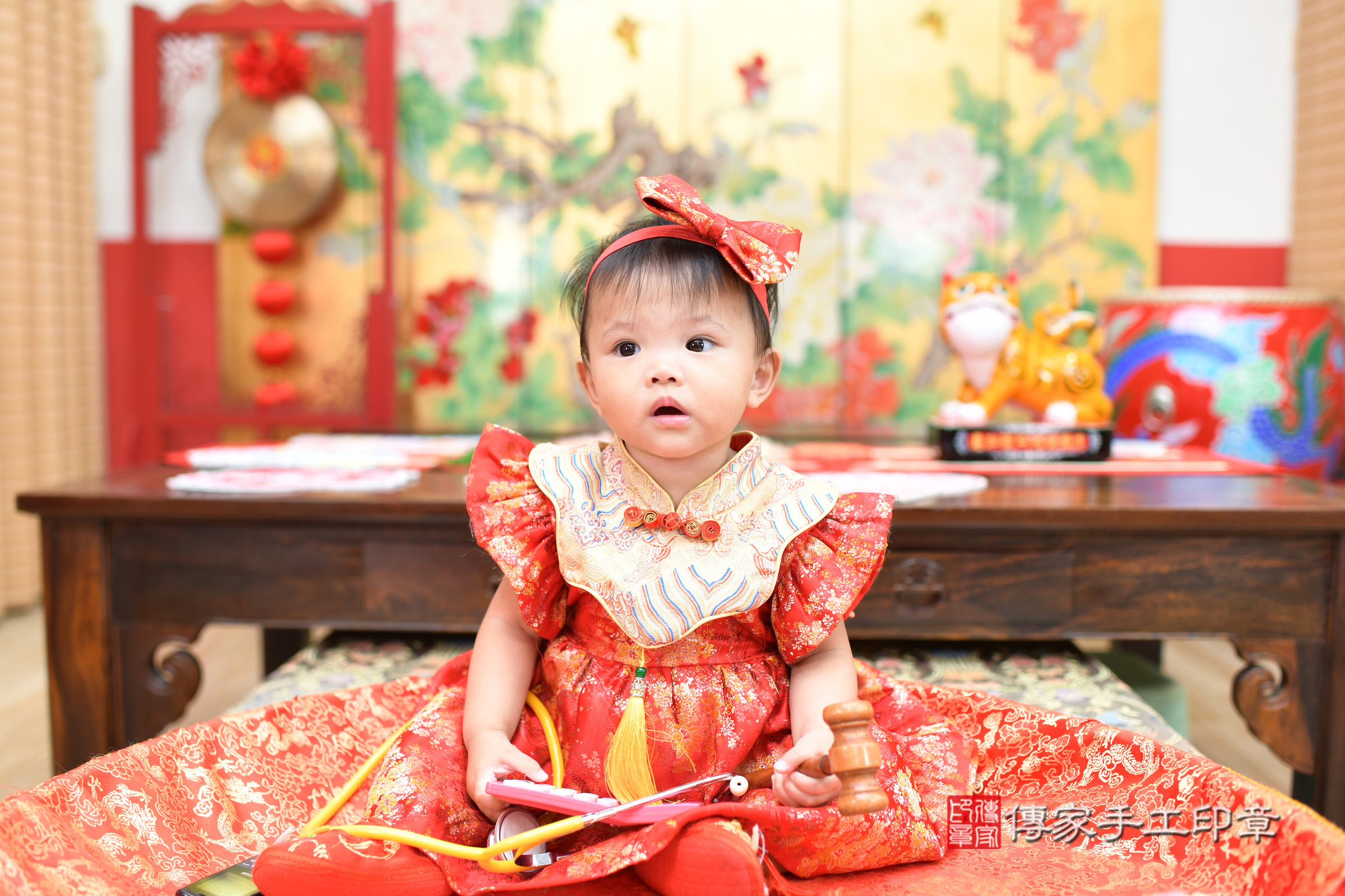 宣宣寶寶抓周，小孩古裝禮服照。地點：傳家「台北店」古禮會場，照片2
