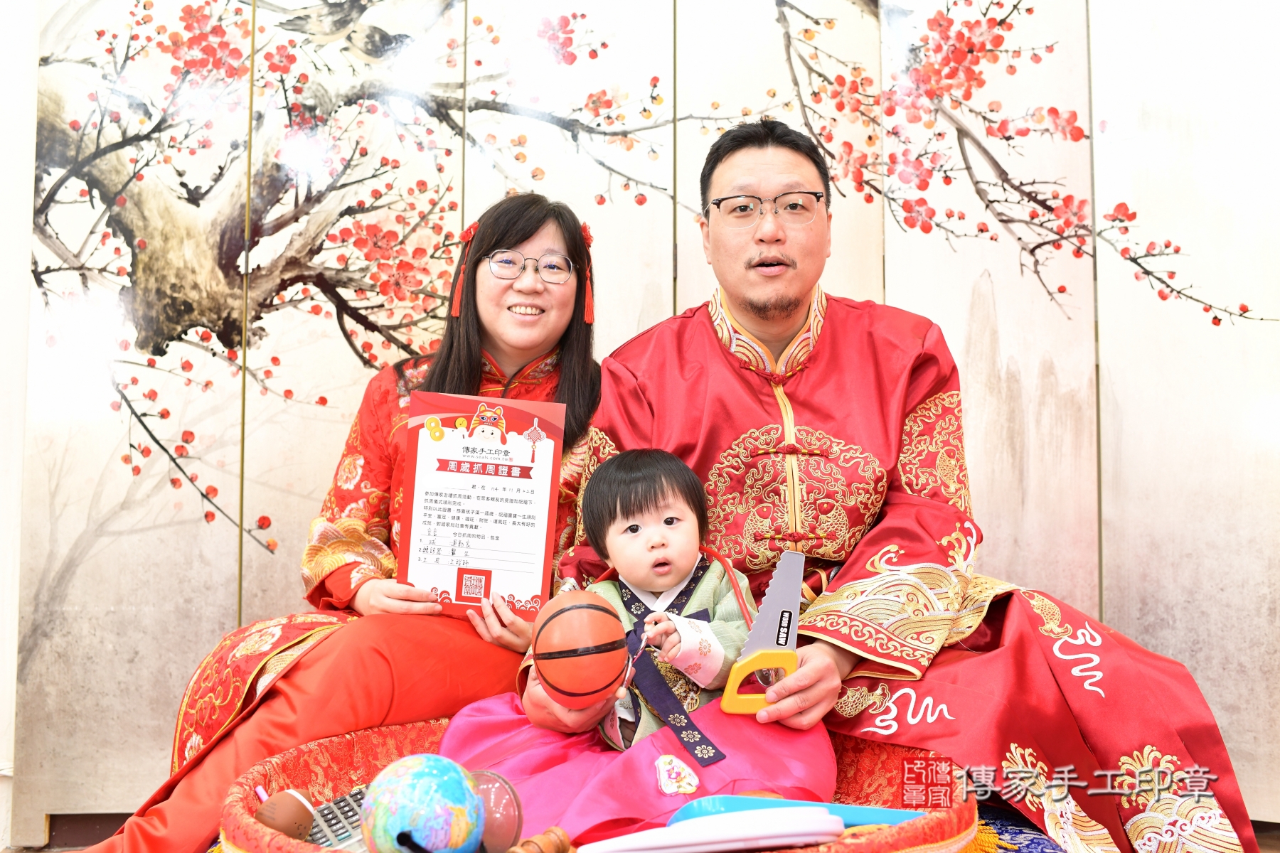 傳家新北店、抓周、古裝禮服照