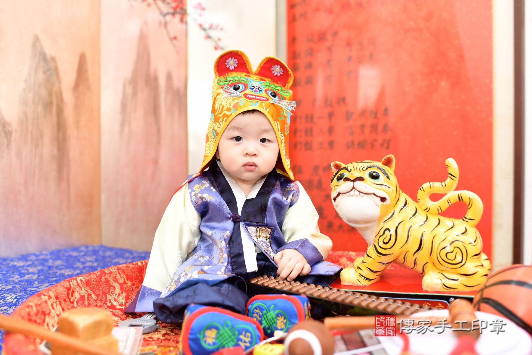 傳家新北店、抓周、古裝禮服照