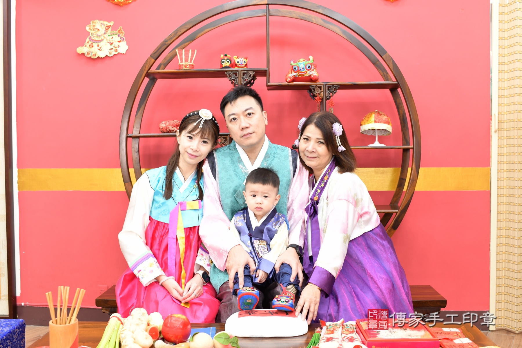 傳家新北店、抓周、古裝禮服照