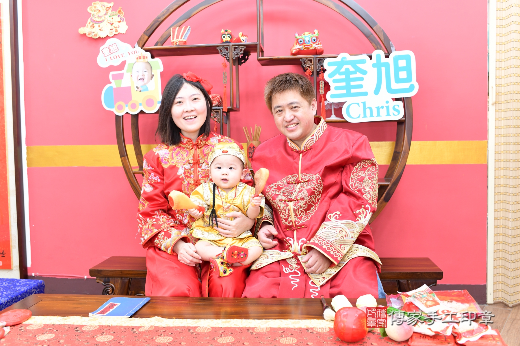 傳家台北店、抓周、古裝禮服照