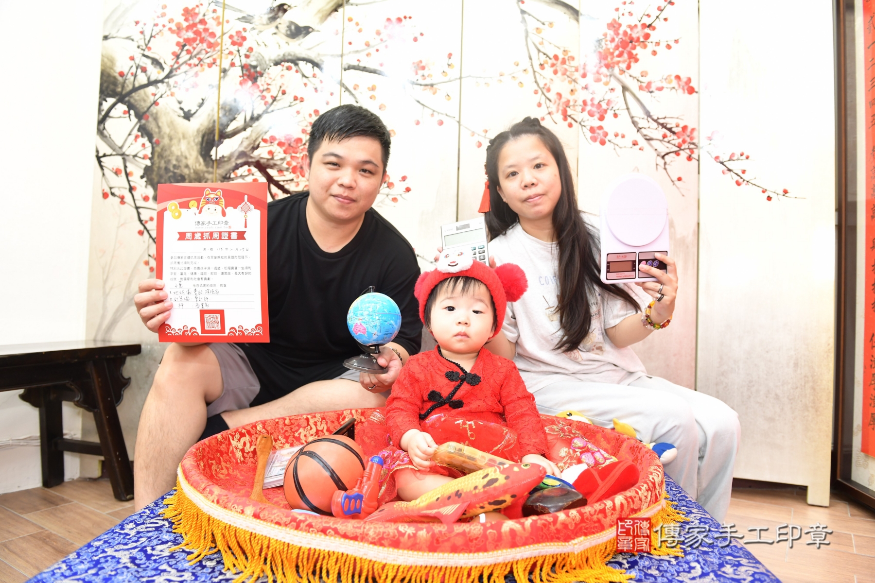 傳家台北店、抓周、古裝禮服照