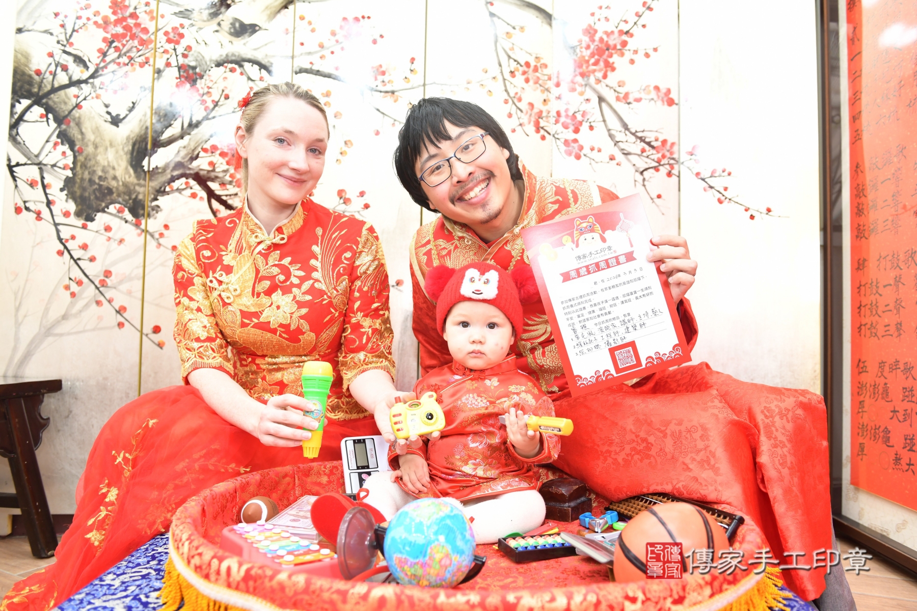 傳家台北店、抓周、古裝禮服照