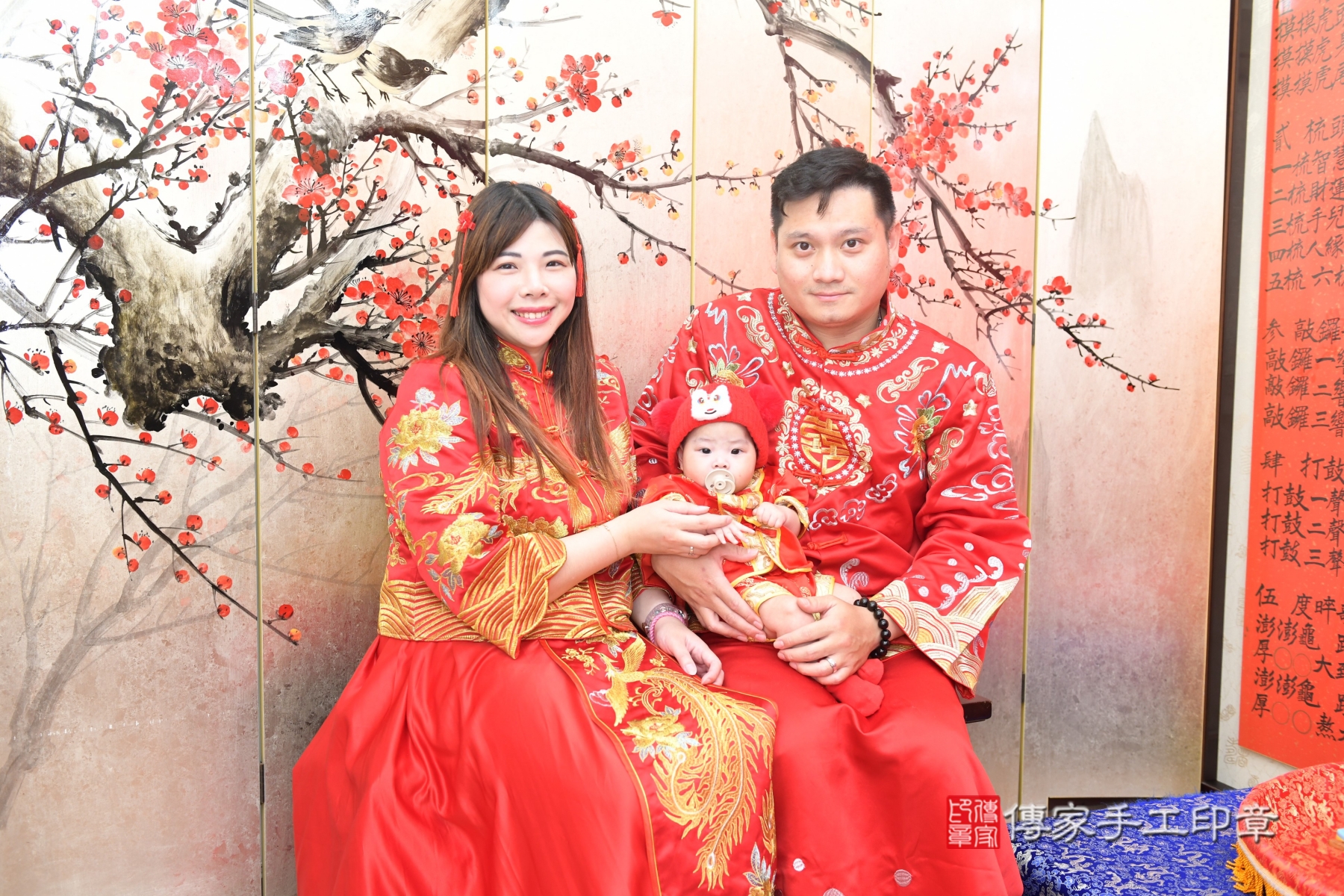 傳家台北店、收涎、剃頭、抓周、古裝禮服照